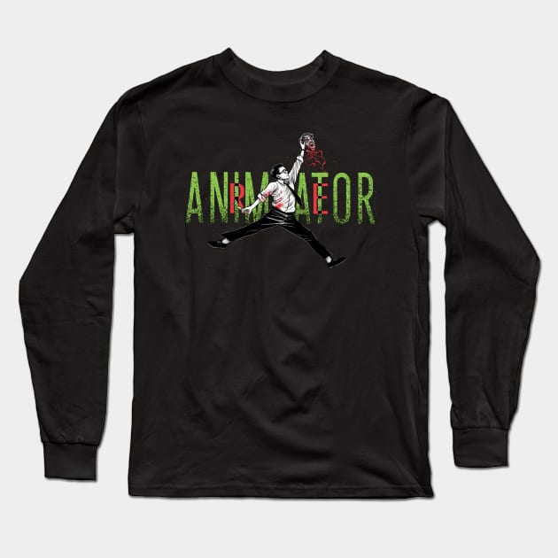 Re Animator Man Long Sleeve T-Shirt by Parin